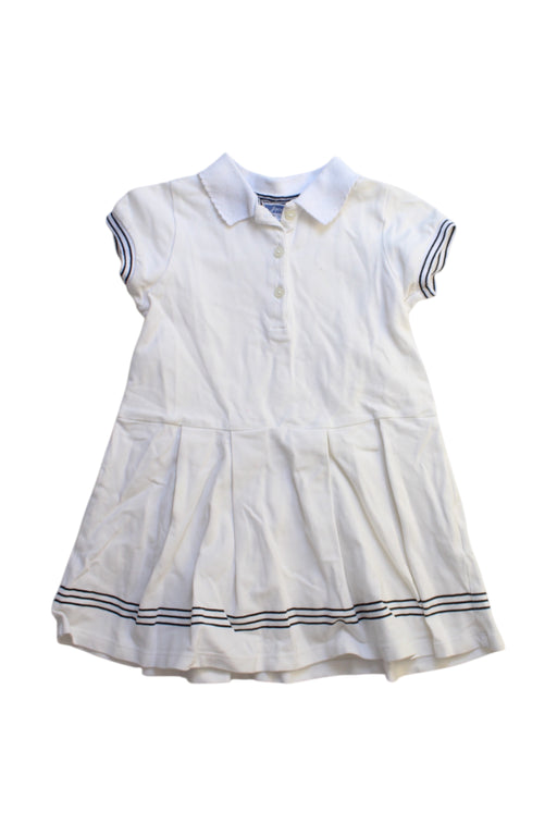 A White Short Sleeve Dresses from Jacadi in size 3T for girl. (Front View)