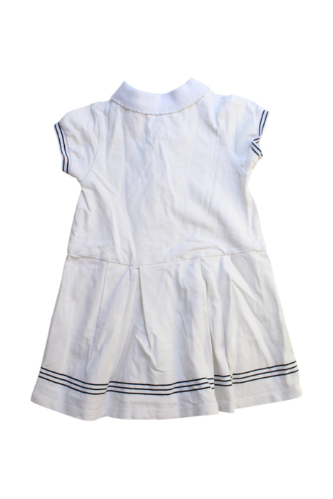 A White Short Sleeve Dresses from Jacadi in size 3T for girl. (Back View)