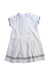 A White Short Sleeve Dresses from Jacadi in size 3T for girl. (Back View)