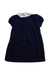 A Navy Short Sleeve Dresses from Balabala in size 12-18M for girl. (Back View)