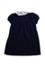 A Navy Short Sleeve Dresses from Balabala in size 12-18M for girl. (Back View)