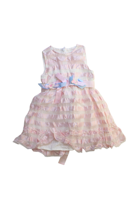 A Pink Sleeveless Dresses from Nicholas & Bears in size 6-12M for girl. (Front View)