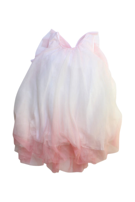 A White Sleeveless Dresses from Balabala in size 3T for girl. (Front View)