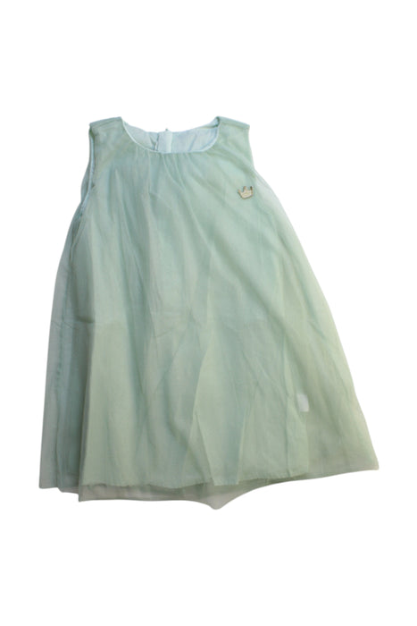 A Green Sleeveless Dresses from Balabala in size 3T for girl. (Front View)