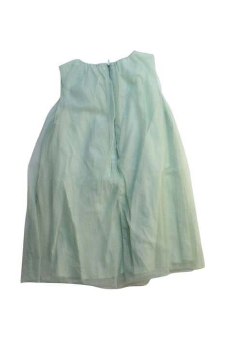 A Green Sleeveless Dresses from Balabala in size 3T for girl. (Back View)