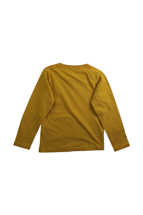 A Yellow Long Sleeve T Shirts from Bellerose in size 4T for boy. (Back View)
