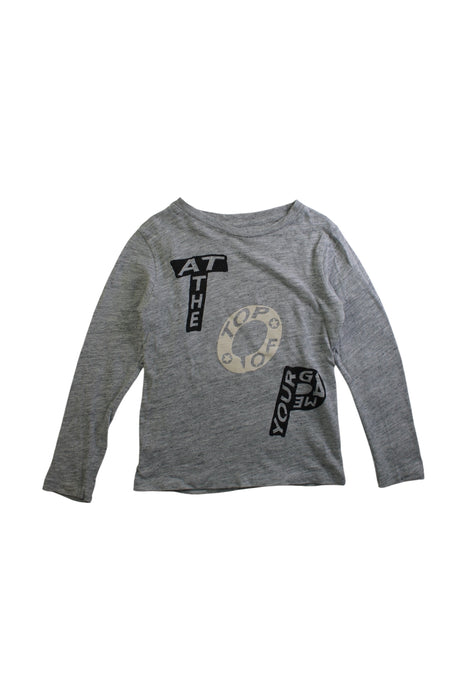 A Grey Long Sleeve Tops from Bellerose in size 6T for boy. (Front View)