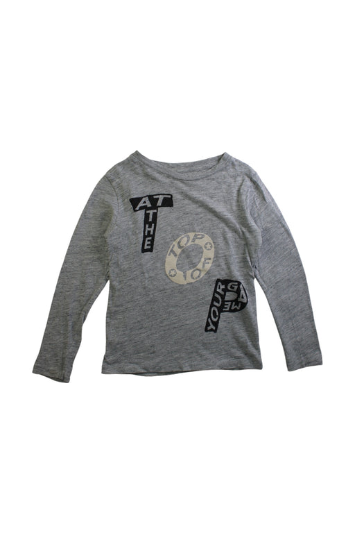 A Grey Long Sleeve Tops from Bellerose in size 6T for boy. (Front View)