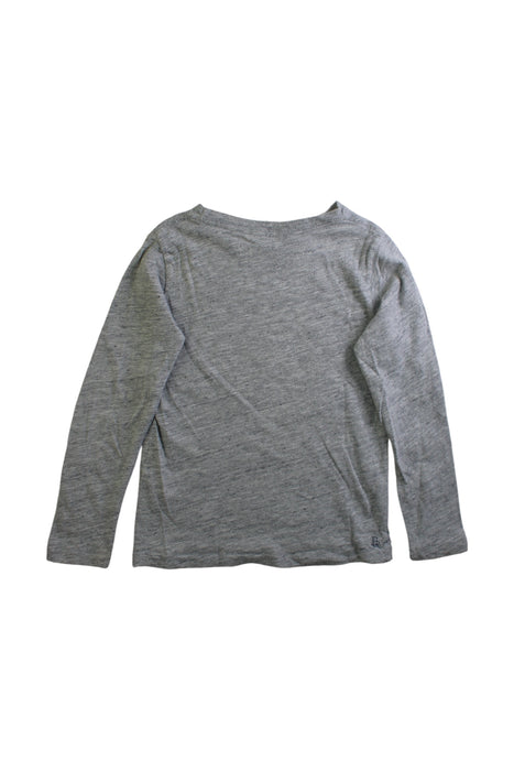 A Grey Long Sleeve Tops from Bellerose in size 6T for boy. (Back View)
