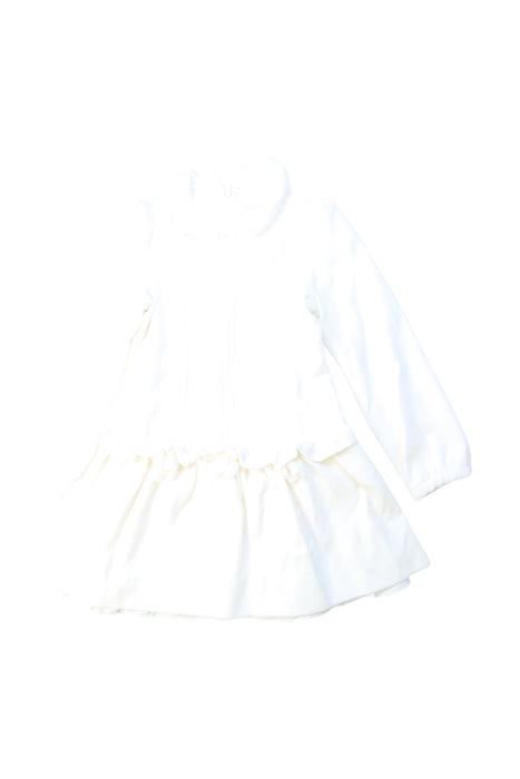 A White Long Sleeve Dresses from Nicholas & Bears in size 4T for girl. (Front View)