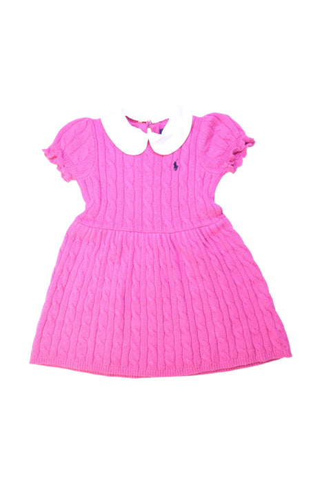 A Pink Sweater Dresses from Ralph Lauren in size 18-24M for girl. (Front View)