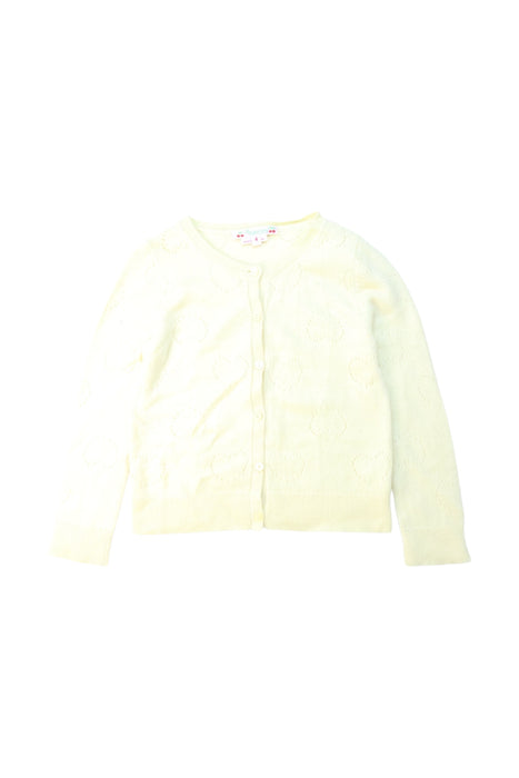 A Ivory Cardigans from Bonpoint in size 4T for girl. (Front View)