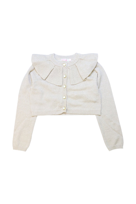 A Ivory Cardigans from Billieblush in size 5T for girl. (Front View)