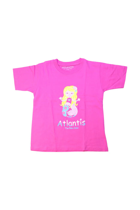 A Pink Short Sleeve T Shirts from Atlantis in size 3T for girl. (Front View)