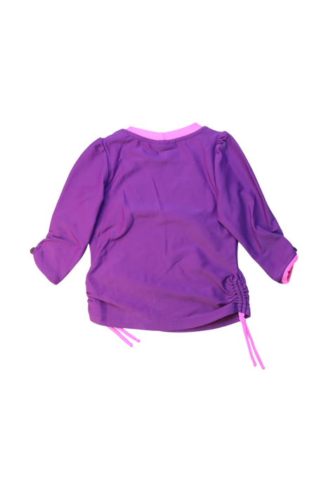 A Purple Rash Guards from Sunuva in size 12-18M for girl. (Back View)