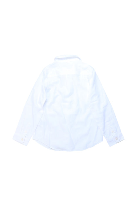 A White Long Sleeve Shirts from Crewcuts in size 5T for girl. (Back View)