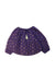 A Purple Long Sleeve Tops from Velveteen in size 4T for girl. (Front View)