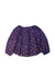 A Purple Long Sleeve Tops from Velveteen in size 4T for girl. (Back View)