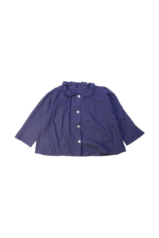 A Navy Lightweight Jackets from Bonton in size 3T for girl. (Front View)