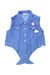 A Blue Sleeveless Shirts from Little Marc Jacobs in size 5T for girl. (Front View)