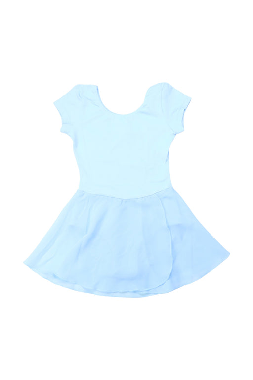 A Blue Short Sleeve Dresses from Bloch in size 4T for girl. (Front View)