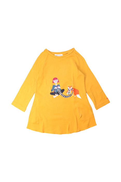 A Yellow Long Sleeve Tops from Sonia Rykiel in size 4T for girl. (Front View)