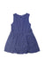 A Blue Sleeveless Dresses from Chouchou Chic in size 2T for girl. (Back View)