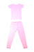 A Pink Pyjama Sets from KicKee Pants in size 4T for girl. (Back View)