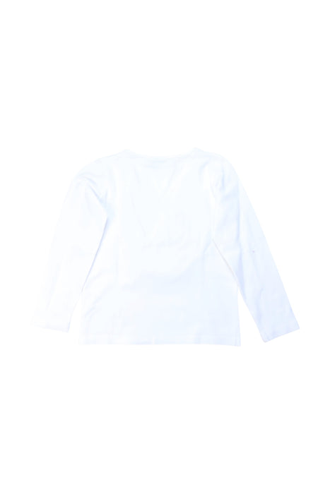 A White Long Sleeve Tops from Chouchou Chic in size 4T for girl. (Back View)
