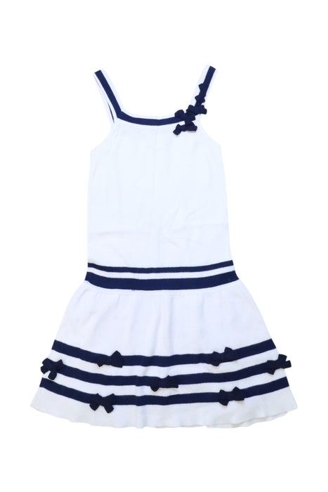 A White Sleeveless Dresses from Nicholas & Bears in size 3T for girl. (Front View)