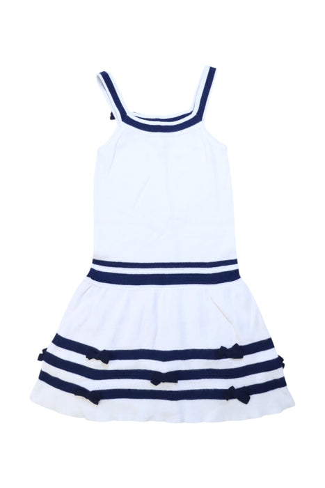 A White Sleeveless Dresses from Nicholas & Bears in size 3T for girl. (Back View)
