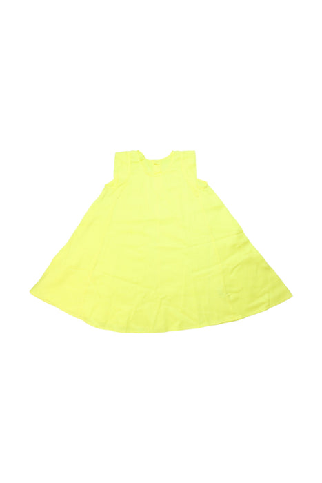 A Yellow Sleeveless Dresses from jnby by JNBY in size 2T for girl. (Front View)