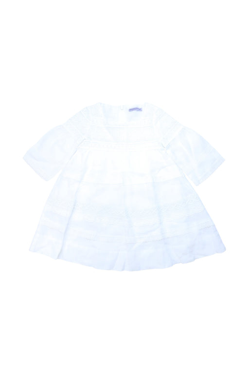 A White Long Sleeve Dresses from Ermanno Scervino in size 4T for girl. (Front View)
