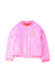 A Pink Lightweight Jackets from Billieblush in size 4T for girl. (Front View)