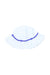 A White Sun Hats from Jacadi in size 4T for girl. (Back View)
