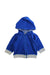 A Blue Zippered Sweatshirts from Petit Bateau in size 3-6M for neutral. (Front View)