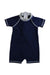 A Navy Swimsuits from Bout'Chou in size 6-12M for boy. (Front View)
