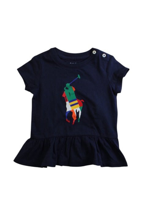 A Multicolour Short Sleeve Tops from Ralph Lauren in size 6-12M for girl. (Front View)