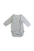 A White Long Sleeve Bodysuits from Petit Bateau in size Newborn for neutral. (Front View)