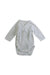 A White Long Sleeve Bodysuits from Petit Bateau in size Newborn for neutral. (Front View)