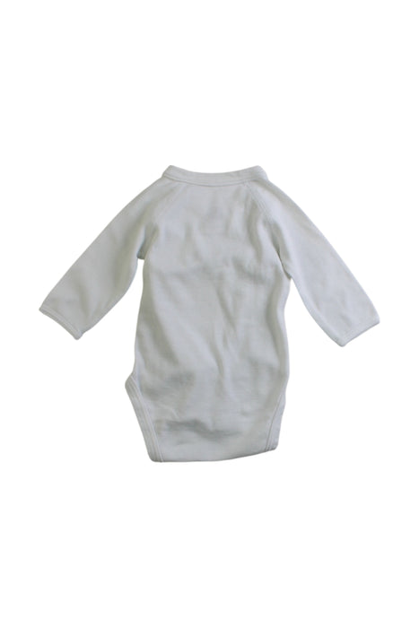 A White Long Sleeve Bodysuits from Petit Bateau in size Newborn for neutral. (Back View)