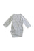 A White Long Sleeve Bodysuits from Petit Bateau in size Newborn for neutral. (Back View)