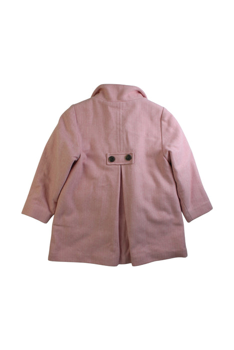 A Pink Coats from Petit Bateau in size 6T for girl. (Back View)