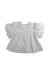 A White Short Sleeve Tops from Velveteen in size 5T for girl. (Back View)