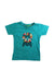 A Teal Short Sleeve T Shirts from Little Green Radicals in size 3T for boy. (Front View)