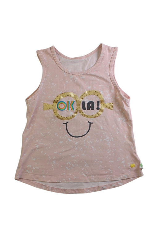 A Pink Sleeveless Tops from The Bonnie Mob in size 4T for girl. (Front View)