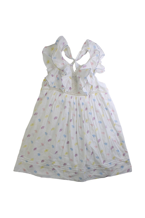 A Multicolour Sleeveless Dresses from Velveteen in size 4T for girl. (Front View)