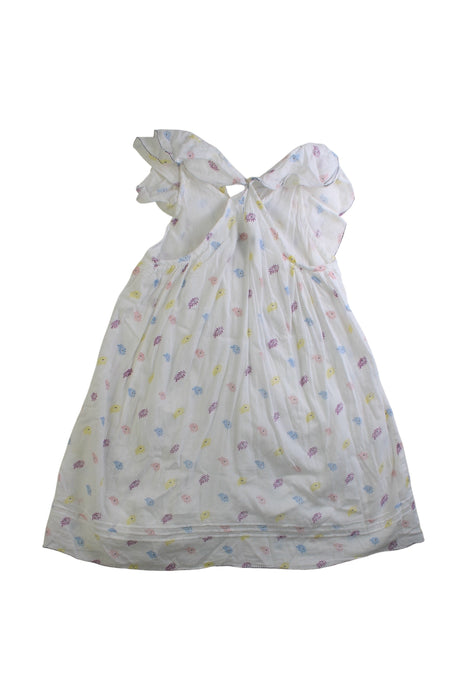 A Multicolour Sleeveless Dresses from Velveteen in size 4T for girl. (Back View)