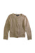 A Beige Cardigans from Velveteen in size 5T for girl. (Front View)