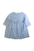 A Blue Long Sleeve Dresses from Velveteen in size 4T for girl. (Back View)